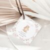 Baby Bunny and Pink Flowers Favor Tags, First Birthday, Girl Birthday, Printable File, Edit Yourself, SH252 Baby Bunny and Pink Flowers Favor Tags, First Birthday, Girl Birthday, Printable File, Edit Yourself, SH252