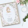 Cute Bunny and Pink Flowers Custom Sign, Printable File, Edit Yourself, SH253 SH254 Cute Bunny and Pink Flowers Custom Sign, Printable File, Edit Yourself, SH253 SH254
