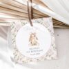 Cute Bunny and Pink Flowers Favor Tags, First Birthday, Girl Birthday, Printable File, Edit Yourself, SH254 Cute Bunny and Pink Flowers Favor Tags, First Birthday, Girl Birthday, Printable File, Edit Yourself, SH254