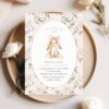 Cute Bunny and Pink Flowers First Birthday Invitation, Birthday Stationery, Girl Birthday, Printable File, Edit Yourself, SH254 Cute Bunny and Pink Flowers First Birthday Invitation, Birthday Stationery, Girl Birthday, Printable File, Edit Yourself, SH254