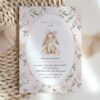 Cute Bunny and Pink Flowers First Birthday Invitation, Birthday Stationery, Girl Birthday, Printable File, Edit Yourself, SH254 Cute Bunny and Pink Flowers First Birthday Invitation, Birthday Stationery, Girl Birthday, Printable File, Edit Yourself, SH254