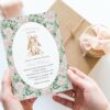 Bunny and Pink Flowers Baby Shower Invitation, Girl Baby Shower, Printable File, Edit Yourself, SH255 Bunny and Pink Flowers Baby Shower Invitation, Girl Baby Shower, Printable File, Edit Yourself, SH255