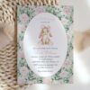 Bunny and Pink Flowers Baby Shower Invitation, Girl Baby Shower, Printable File, Edit Yourself, SH255 Bunny and Pink Flowers Baby Shower Invitation, Girl Baby Shower, Printable File, Edit Yourself, SH255