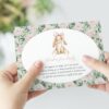 Bunny and Pink Flowers Baby Shower Invitation Suite, Girl Baby Shower, Printable File, Edit Yourself, SH255