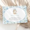 Cute Bunny and Blue Flowers Baby Shower Invitation Suite, Boy Baby Shower, Printable File, Edit Yourself, SH257 Cute Bunny and Blue Flowers Baby Shower Invitation Suite, Boy Baby Shower, Printable File, Edit Yourself, SH257