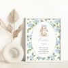 Baby Bunny and Blue Flowers Custom Sign, Printable File, Edit Yourself, SH259 SH260