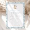 Bunny and Blue Flowers Baby Shower Games, Set of 3 Games, Boy Baby Shower, Printable File, Edit Yourself, SH261