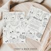 Baby's First Food ABC Book, Coloring Pages, Baby Shower Activity, Printable File, 2 Sizes Included