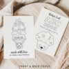 Baby's First Food ABC Book, Coloring Pages, Baby Shower Activity, Printable File, 2 Sizes Included