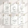 Baby's First Food ABC Book, Coloring Pages, Baby Shower Activity, Printable File, 2 Sizes Included