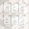 Baby's First Food ABC Book, Coloring Pages, Baby Shower Activity, Printable File, 2 Sizes Included