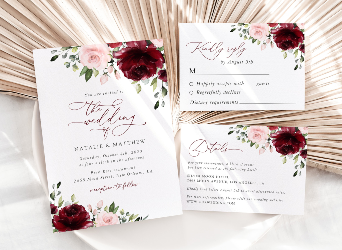 Menu - Wedding